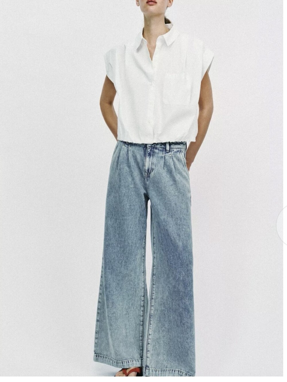 Zara Z1975 WIDE LEG JEANS WITH DARTS(4)